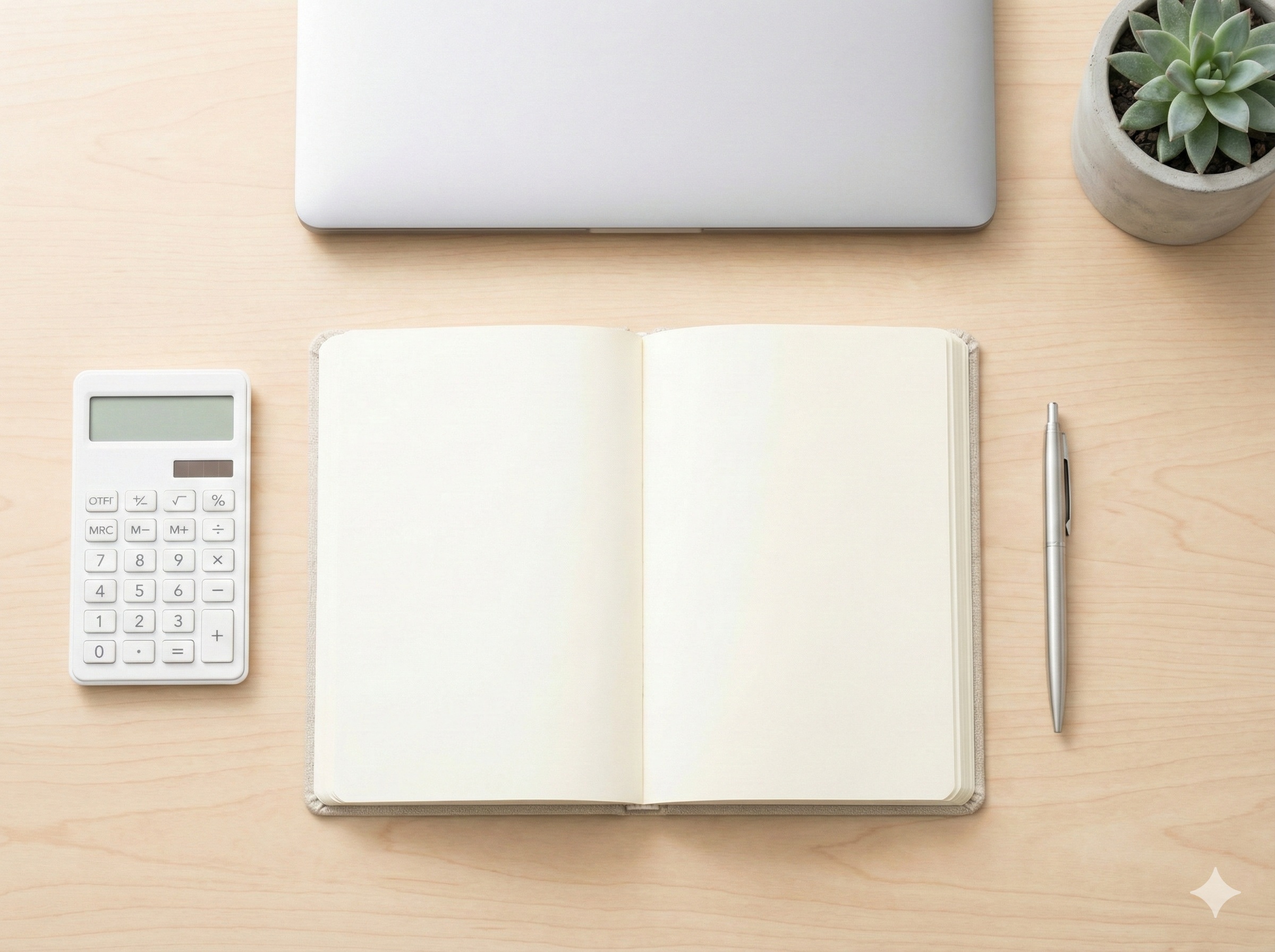 Sole Proprietor Tax Workspace Organized desk for self-employed tax preparation